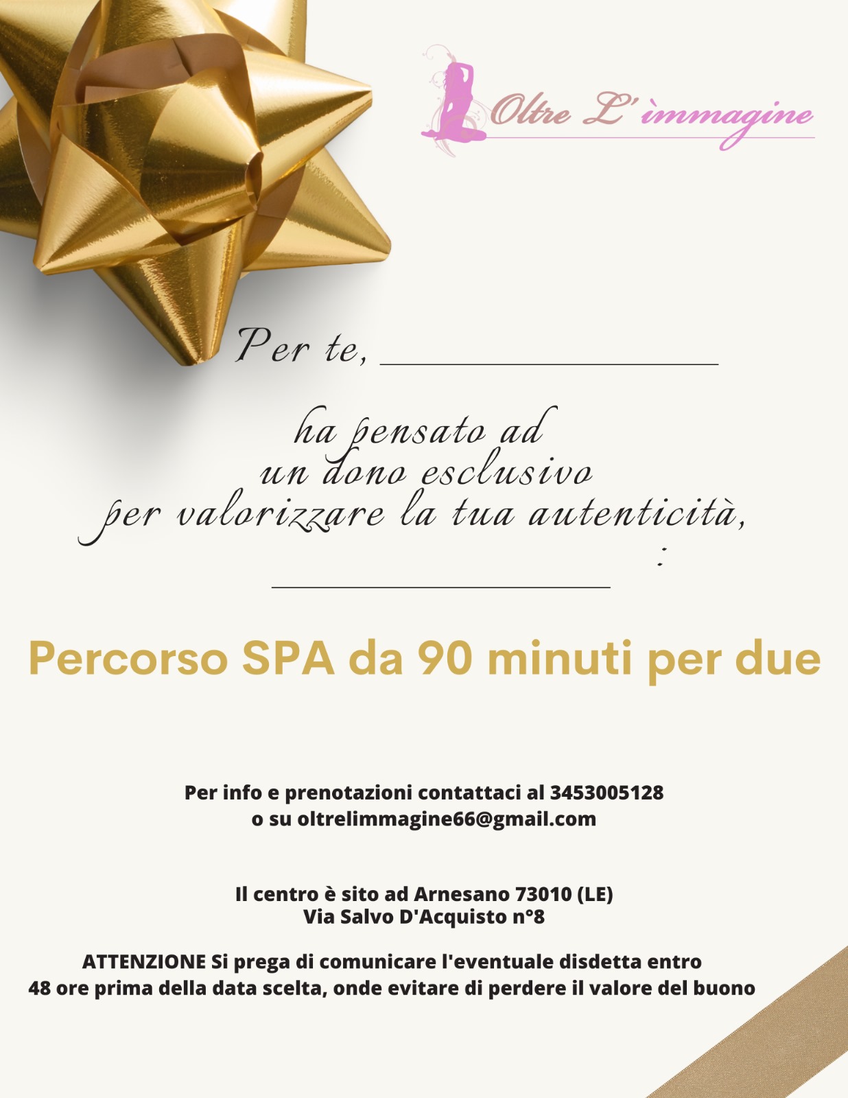 Percorso Spa da 90 minuti per due